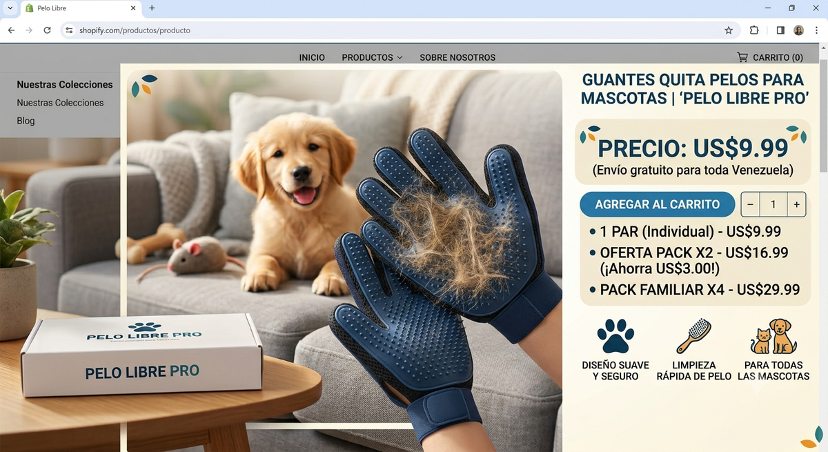 Guante Quitapelos Mágico para Mascotas - NovaPet